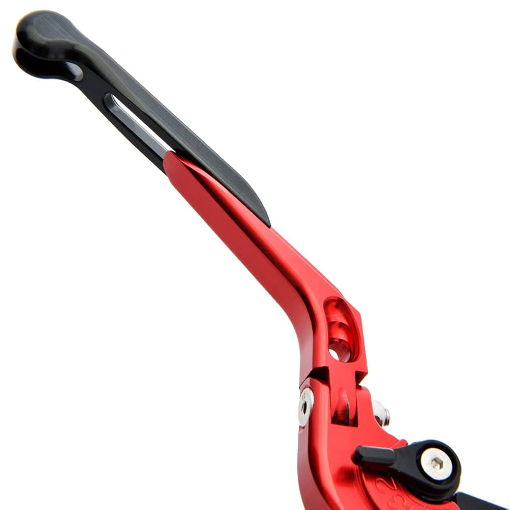 Amazon.co.jp: BigOne YZF-R125 ビレットレバーセット 可倒式 赤